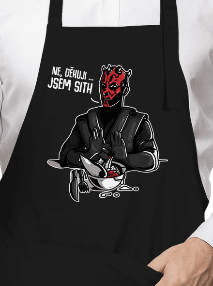 Jsem sith zástěra Black