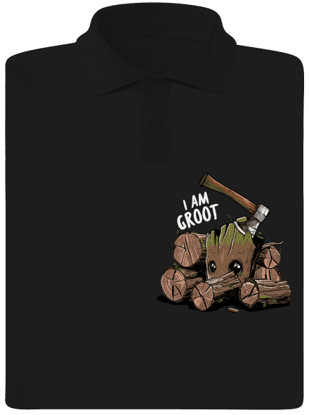 I Am Groot pánská polokošile Black