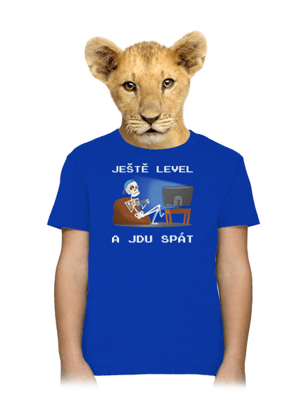 Ještě level dětské tričko Royal Blue