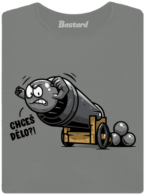 Chceš dělo? dámské tričko Dark Gray Melange