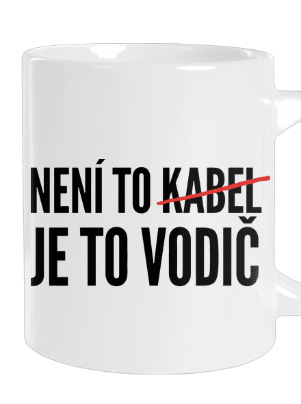 Je to vodič velký hrnek White
