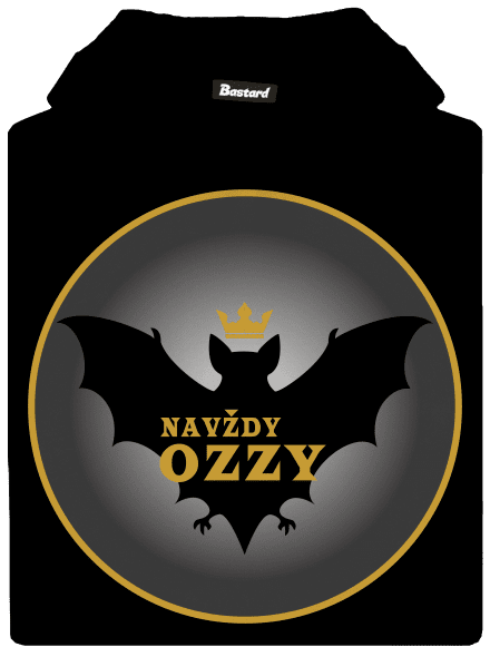 Navždy Ozzy dětská mikina klokanka Black