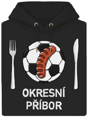 Okresní příbor unisex mikina premium Dark Black