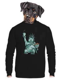 unisex mikina bez kapuce