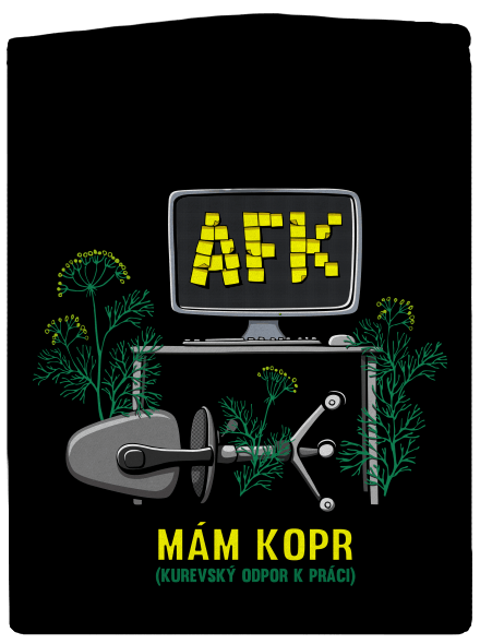 Mám kopr dámská mikina na zip Black