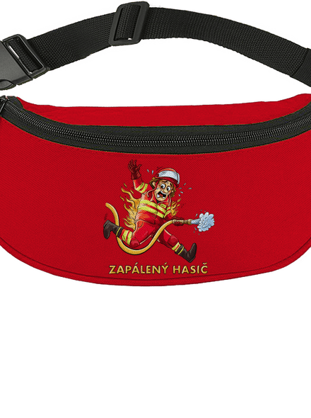 Zapálený hasič a hasička ledvinka Red