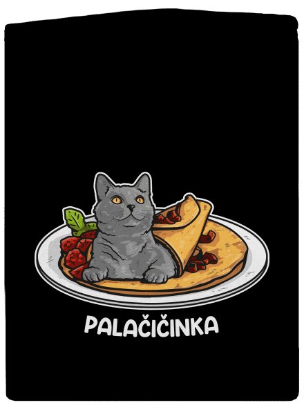 Palačičinka pánská mikina na zip Black