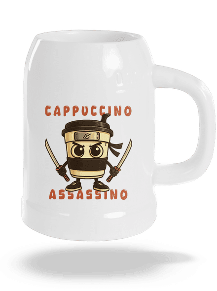Cappuccino Assassino – Italian Brainrot půllitr White