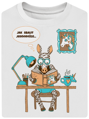 Jak sbalit jednorožce unisex tričko oversized White