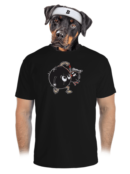 Bomby pánské sportovní tričko Black