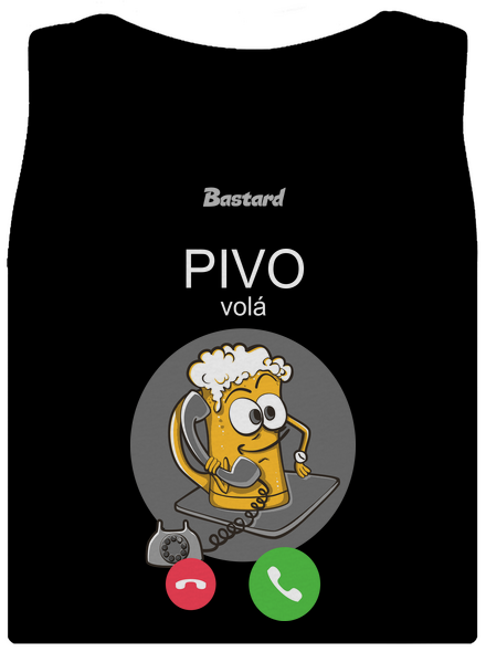 Pivo volá dámské tílko klasické Black