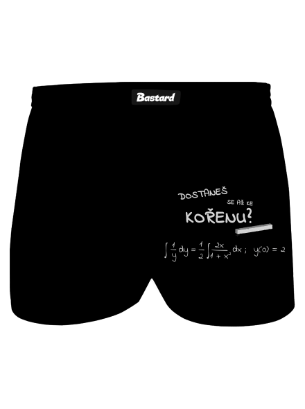 Rovnice a zkouška pánské trenky Black