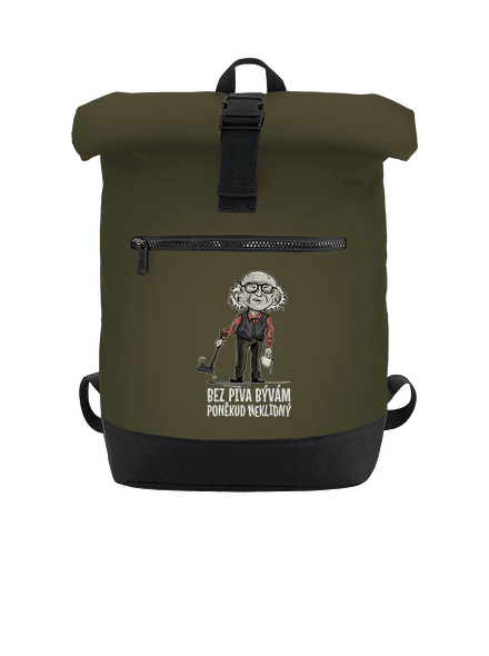 Neklidný bez piva batoh Military Green