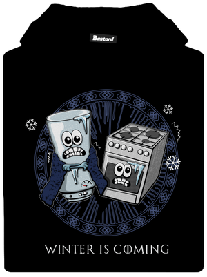 Winter is coming dětská mikina klokanka Black