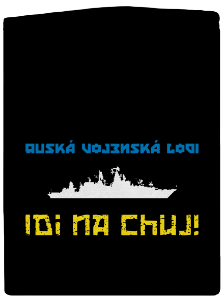 Ukrajina - Lodi idi na chuj pánská mikina na zip Black