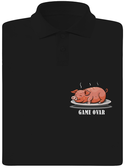 Game ovar pánská polokošile Black