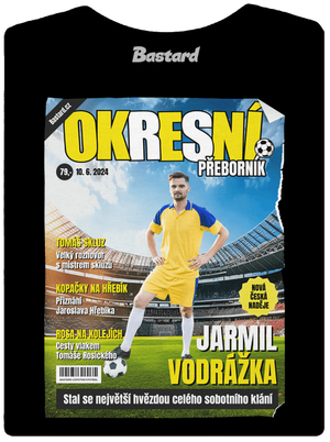 Fotbalová hvězda dámské tričko s lemem Black