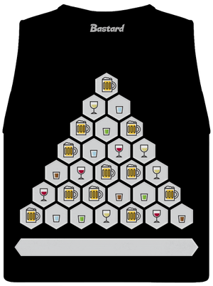 Obrázkový alko kvíz a fix dámské tílko volné Black