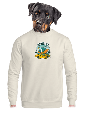 Okouni na vodě unisex mikina bez kapuce Off White