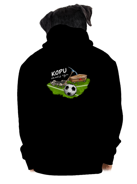 Kopu za svůj tým pánská mikina na zip Black
