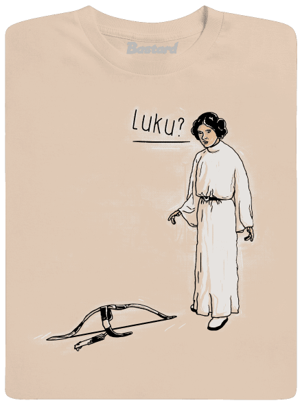 Luke a Leia pánské tričko Sand