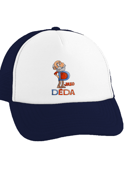 D jako děda kšiltovka truckerka French Navy cap