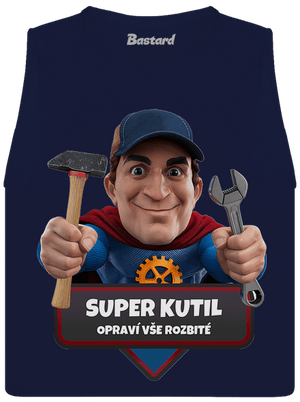 Super táta dámské tílko volné Navy