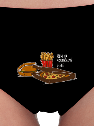 Krabičková dieta dámské kalhotky Black