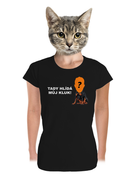Tady hlídám já dámské tričko premium Black