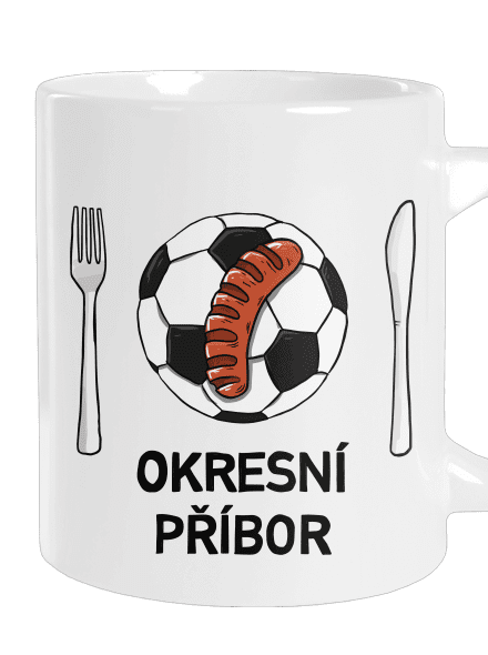 Okresní příbor velký hrnek White
