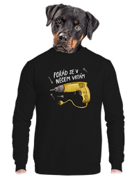 unisex mikina bez kapuce