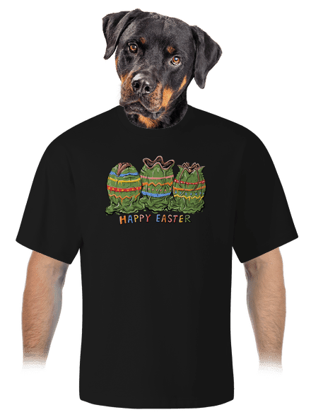 Happy Easter unisex tričko oversized Black