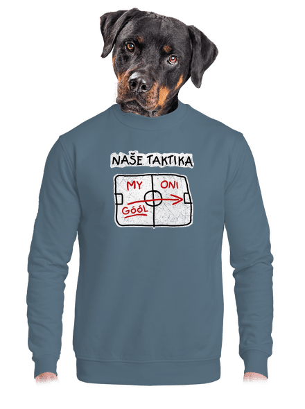 Naše taktika unisex mikina bez kapuce Nordic Blue