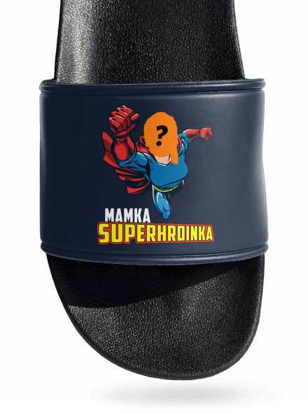 Mamka superhrdinka pantofle Navy
