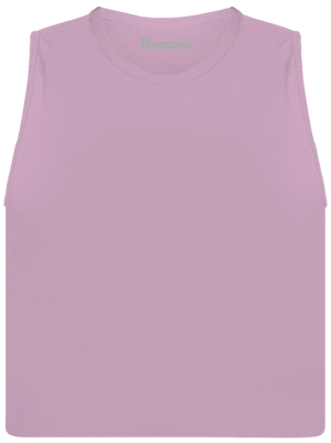 Bez potisku dámské tílko volné Lilac