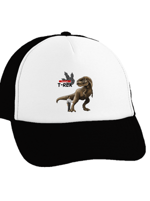 Komisař T-Rex kšiltovka truckerka Black cap