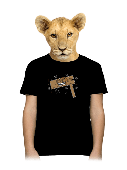 Řehtačka dětské tričko Black