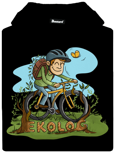 Ekolog pánská mikina klokanka Black