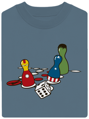 Superhrdino nezlob se unisex mikina bez kapuce Nordic Blue