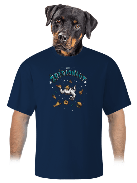 Žrádlonaut unisex tričko oversized Midnight Blue