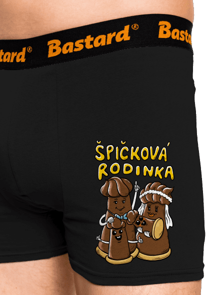 Špičková rodina II boxerky Black