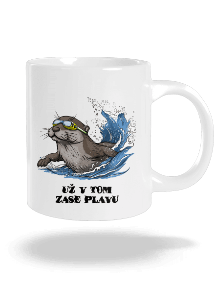 Už v tom zase plavu velký hrnek White
