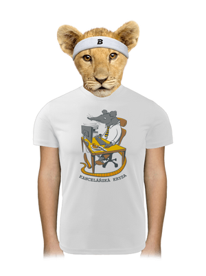 Kancelářská krysa dětské sportovní tričko White