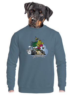 unisex mikina bez kapuce