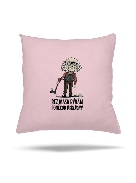 Neklidný bez masa polštář Light Pink