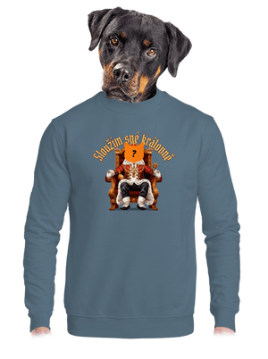 unisex mikina bez kapuce