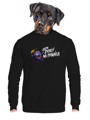 unisex mikina bez kapuce