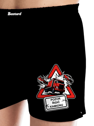 Řidič kamionu pánské trenky Black
