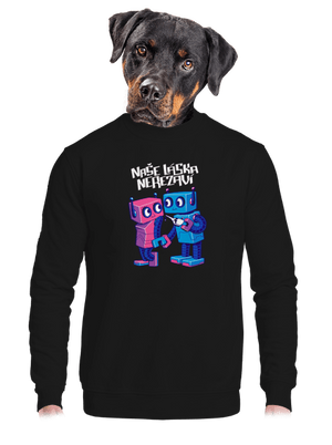 unisex mikina bez kapuce