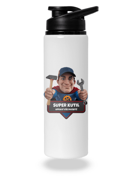 Super táta lahev na vodu White